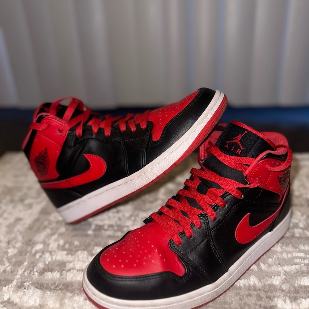 Nike Red and Black Sneakers